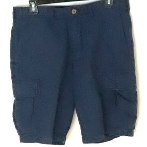 Gap Blue Linen Cargo Shorts